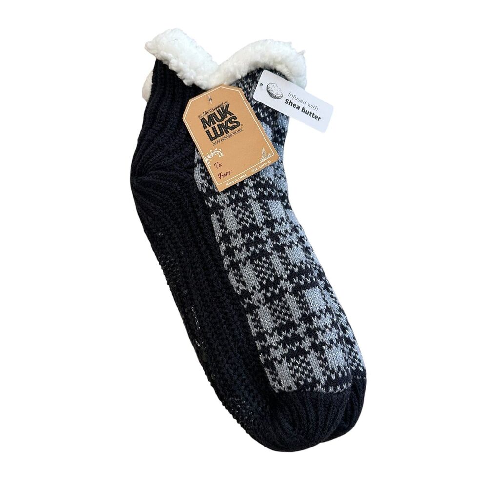 Muk Luks Shortie Cabin Socks Size S/M (6-8)
